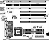 VISIONEX &nbsp; 486 AT MOTHERBOARD MODEL [4SPV5]