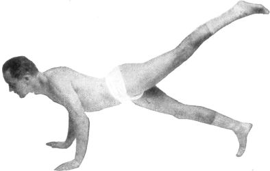 ARM AND BODY WORK. THIS EXERCISE PLACES A HANDICAP ON A
HEAVY MAN