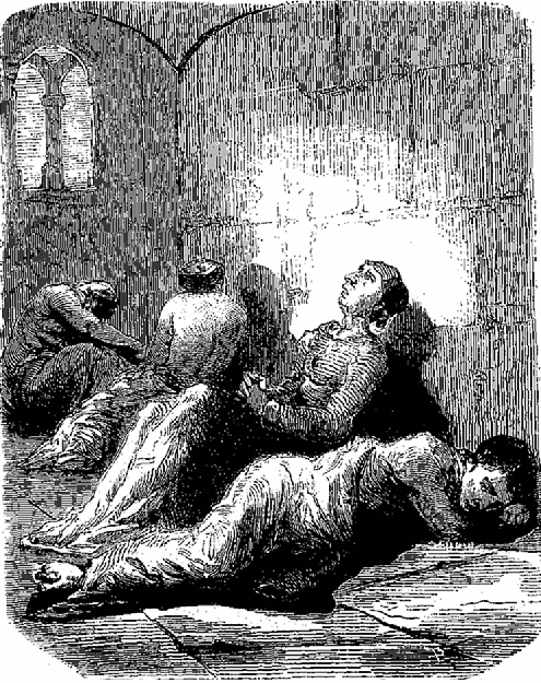 Quatre ou cinq malheureux pestif&eacute;r&eacute;s...