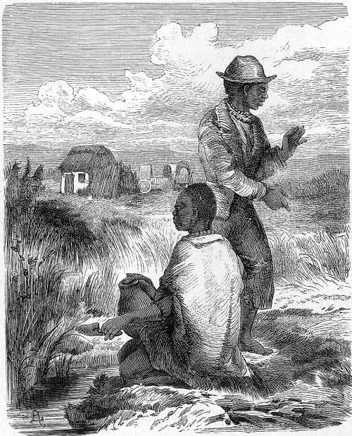 Baharutse Wasser sch&ouml;pfend.