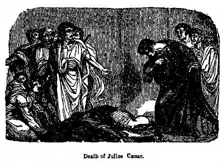 Death of Julius C&aelig;sar.