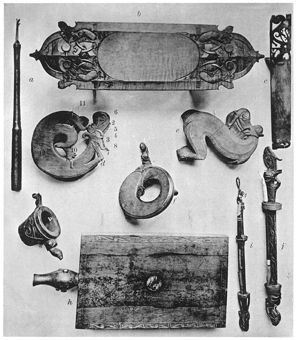 Verziertes Hausger&auml;te der Bahau.