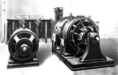 MOTOR-GENERATOR SET SUPPLYING ALTERNATING CURRENT FOR
BLOCK SIGNALS AND MOTOR-GENERATOR STARTING SET