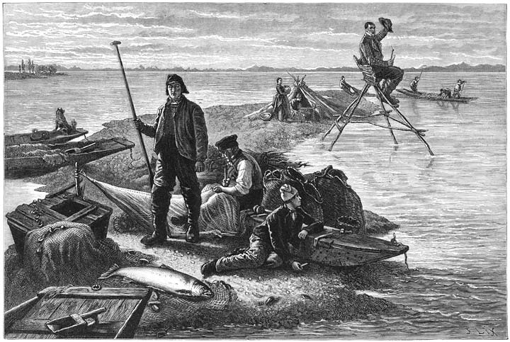 Zalmvisscherij in den Rijn.