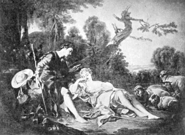 FIG. 59.&mdash;BOUCHER. PASTORAL. LOUVRE.