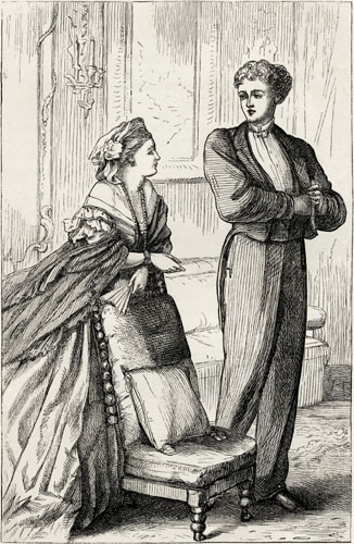 "All right," said Burgo, as he thrust
      the money into his breast-pocket.