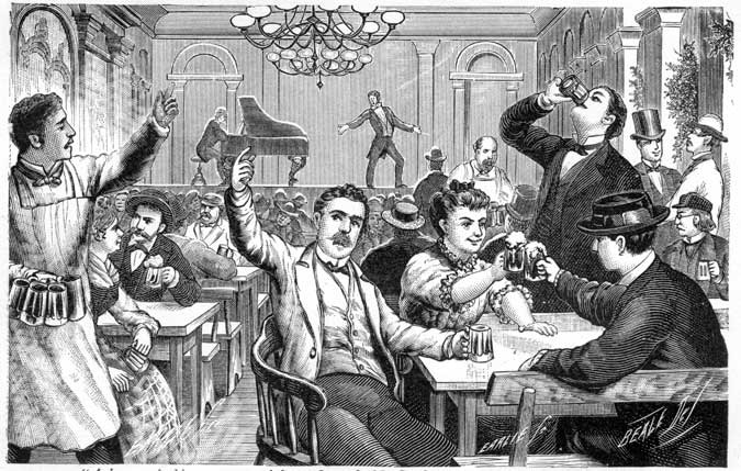 A buxom looking german girl sat down beside
Bucholz, and bade him Good Evening.