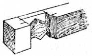 Fig. 185.&mdash;Mortise with
    Side Removed.