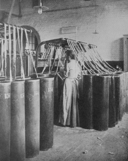 RECEIVING THE "SLIVER" AT THE BACK OF THE DRAWING
FRAME.