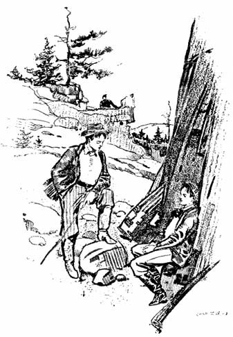 THE HEAD AND SHOULDERS OF A MAN INTENTLY STUDYING
THEM