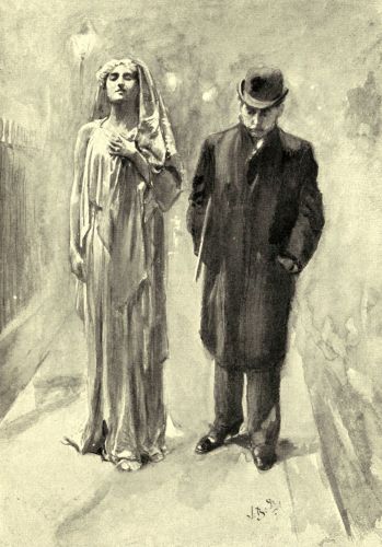 "IT IS A MISERABLE THING," HE WAS THINKING, "FOR A MAN
... TO HAVE A FEMALE STATUE TROTTING AFTER HIM LIKE A GREAT DORG."
