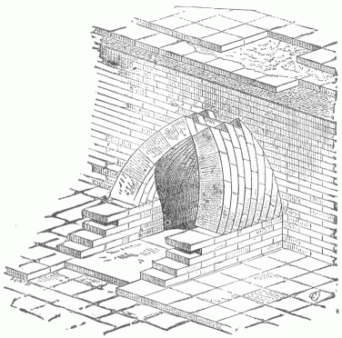 35.&mdash;VAULTED DRAIN. (KHORSABAD.) (Perrot and Chipiez.)