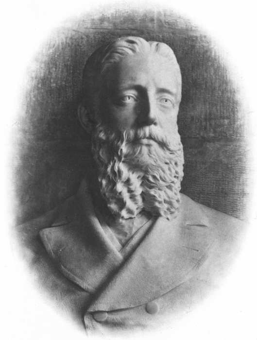 RICHARD JEFFERIES.
 From the bust by Miss Margaret Thomas, in Salisbury Cathedral. Photographed by Mr. Owen, Salisbury.