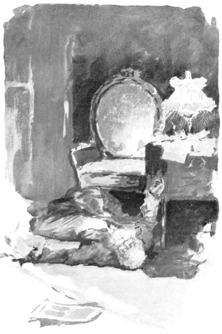 Megmerev&uuml;lt kez&eacute;ben g&ouml;rcs&ouml;sen szor&iacute;tva egy hirlapot.