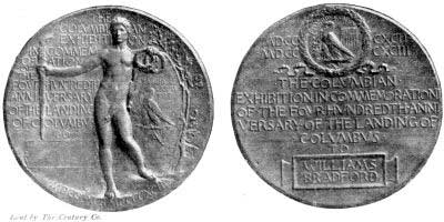 Lent by The Century Co.

THE REJECTED DESIGN FOR A COLUMBIAN MEDAL MADE BY AUGUSTUS
SAINT-GAUDENS
