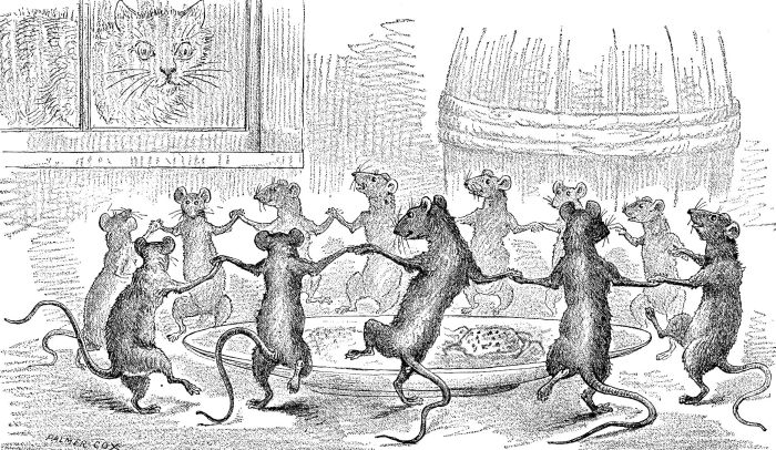 PUSSY AT A DISADVANTAGE.&mdash;"WOULDN'T YOU LIKE TO COME IN?"