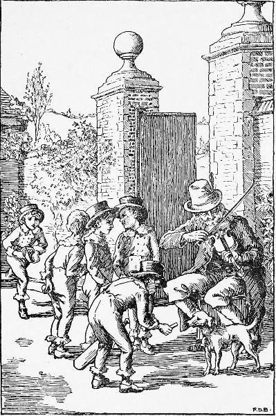 'I will play you all the pretty tunes that I know, if
you will give me leave.'&mdash;Page 132.