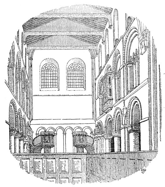 Fig. 8&mdash;Interior of Church in 1863.