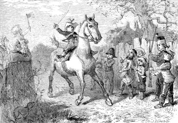 REVIEW OF THE CAVALRY BY THE INFANTRY.&mdash;Drawn by Sol.
Eytinge, Jun.