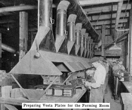 Photo: Preparing Vesta plates for the forming
room
