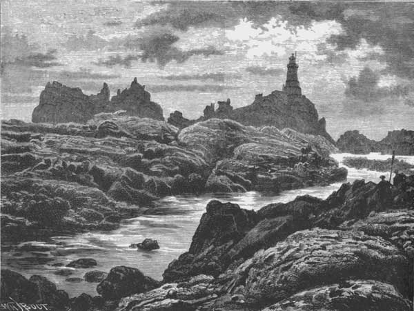 CORBI&Egrave;RE LIGHTHOUSE, JERSEY.