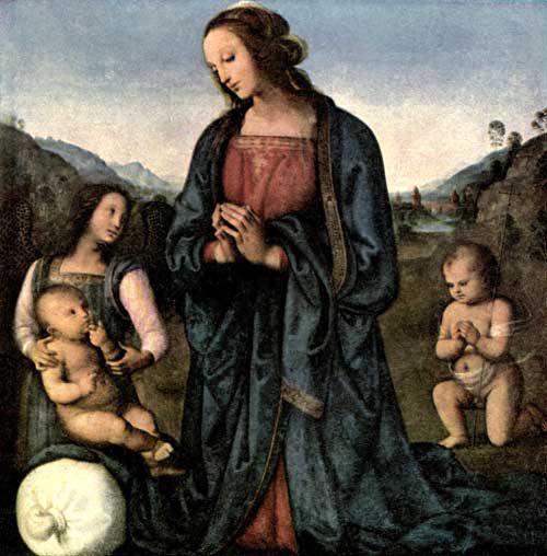 PLATE V.&mdash;VIRGIN WITH LITTLE ST. JOHN ADORING THE INFANT CHRIST