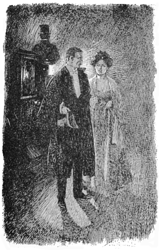 With an old-fashioned courtesy ... he offered her his
arm