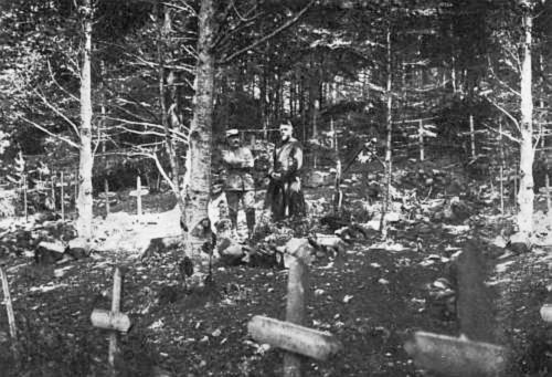 War in the forest.
A cemetery for soldiers killed in the Vosges.