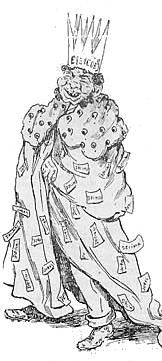 O Rei da Pe&ccedil;a―Caricatura de Manuel
Monterroso