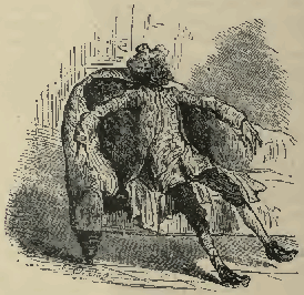 He threw himself in an
arm-chair, and stretched out his legs before him