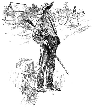 I've met him 'long the road, a-lopin'