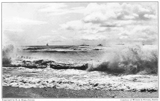 Copyright by E. A. Hegg, Juneau

Surf at Nome

Courtesy of Webster & Stevens, Seattle