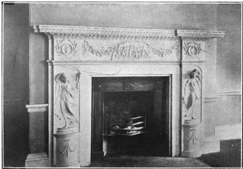 Mantel in Octagon House.

Photographed by Samuel M. Brosius.