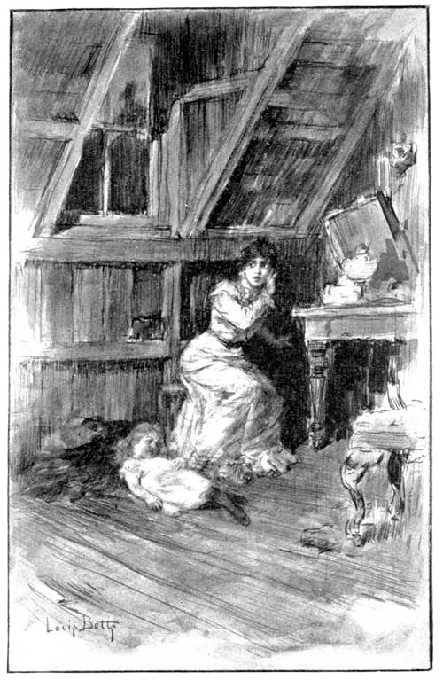 "CROUCHED AGAINST THE FARTHER WALL, WITH WIDE-EXTENDED
EYES FIXED FULL UPON US"