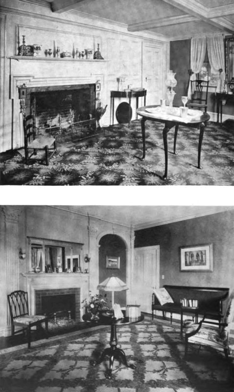 Plate LXI.&mdash;Parlor, Savory House; Living Room, Savory House.