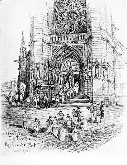 XVIII ROCHER-ST.-POL Le Parvis de Ste Fr&eacute;digonde