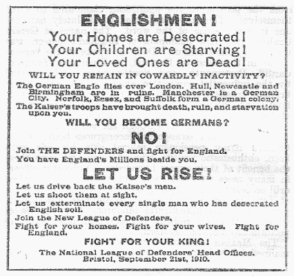 A COPY OF THE MANIFESTO OF THE LEAGUE OF
DEFENDERS ISSUED ON SEPTEMBER 21, 1910.