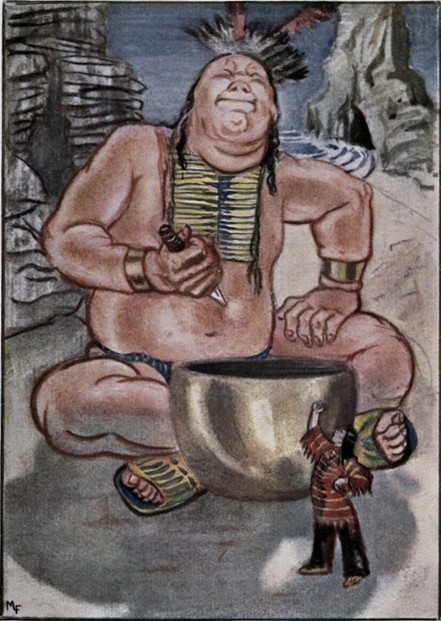 "STRIKE HARD," SAID THE BOY, "OR IT WILL DO YOU NO
GOOD"