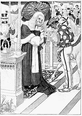 THE NOTORIOUS BLUE RIBBON WAS PINNED BY THE JUDGE UPON HIS PROUD
AND HEAVING BOSOM