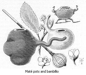 Mat&eacute; pots and bambillio