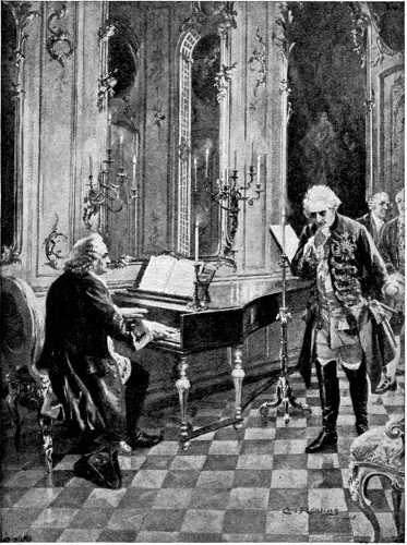 "FREDERICK THE GREAT AND SEBASTIAN BACH."

From the Picture by Carl R&ouml;hling.

By permission of the Berlin Photographic Company, 133, New Bond Street,
London, W.

Copyright, 1901, by Photographische Gesellschaft.