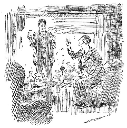 And by a friend's bright gift of wine,