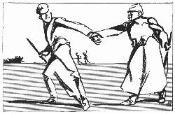 [French Cartoon]
The Russian Campaign
"Where are you running?"
"To kill our General before he commits suicide."
&mdash;From La Victoire, Paris.