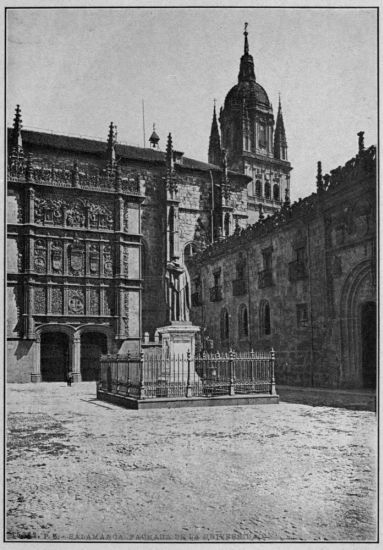 Fa�ade of the University Library, Salamanca