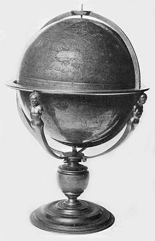 L’&Eacute;cuy
Terrestrial Globe, ca. 1578.