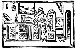 FIG. 26.&mdash;St. Baruch. From the “Catalogus Sanctorum.”
Venice, 1506.