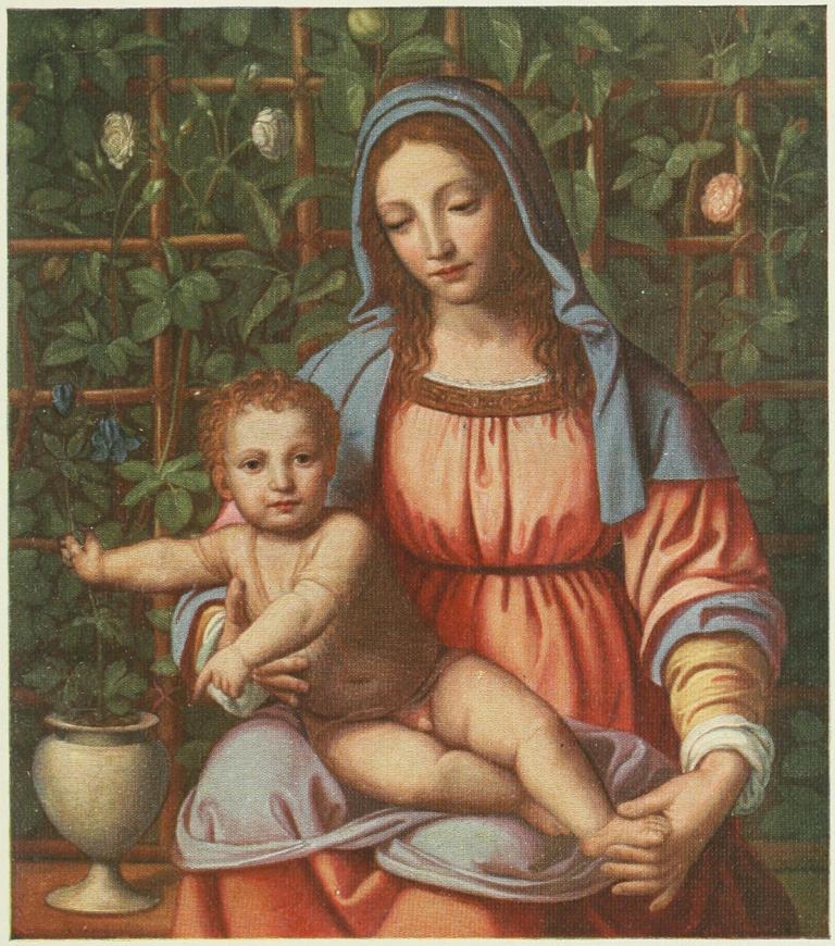 PLATE V.&mdash;THE MADONNA OF THE ROSE