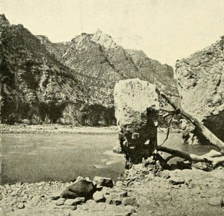 In Split-Mountain
Canyon.