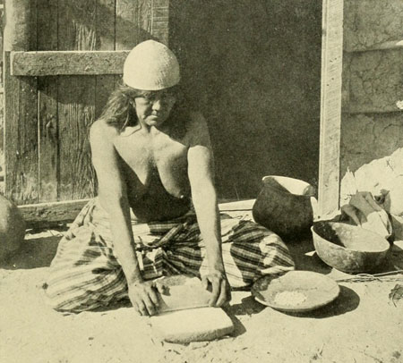 Cocopa Woman
Grinding Corn.