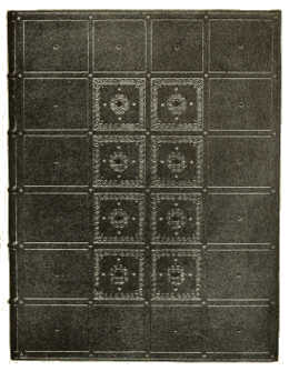 BOOKBINDING IN BLUE MOROCCO, WITH INLAY AND GOLD
TOOLING. BY PAUL KERSTEN